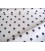 Grote stip katoen Wit/paars 8268