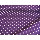 Middelstip katoen Paars/wit 8270