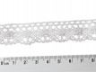Wit kantklos kant van 20 mm. breed  100% katoen