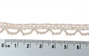 Katoen kant Creme lijkt gehaakt  10 mm breed