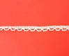 Katoen kant Creme lijkt gehaakt  10 mm breed