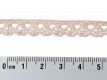 Katoen kant Creme lijkt gehaakt  10 mm breed