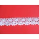 Wit katoen kant lijkt gehaakt 20 mm. 921H