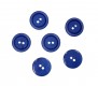 Kunststof knoop 2 gaats  Kobalt  Doorsnee ongeveer 15 mm