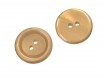 Kunststof knoop 2 gaats  Camel  Doorsnee ongeveer 15 mm