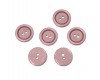 Kunststof knoop 2 gaats  Oudroze  Doorsnee ongeveer 15 mm