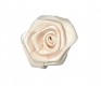 Corsage. Een antique witte opnaaibare roos applicatie  Doorsnee ongeveer 30 mm  Deze roosapplicaties worden per stuk verkocht