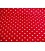 Middelstip katoen Rood/wit 8276