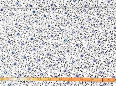 Delftsblauw met drukke takjes  9TG