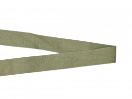 Keperband, wat lichter legergroen  100% katoen  3cm breed