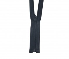 Deelbare japonrits. Zwart.  Lengte 35 cm  Bij een dichte rits is de totale breedte van de tanden ongeveer 4 mm. 