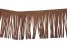Franjes van suedine Bruin  12cm