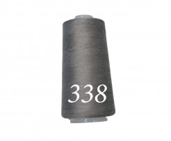 Lockgaren. 3000 yards.  Donkergrijs  100% polyester  Dikte 40/2 Ook geschikt als naaigaren.  Goldspun overlockgaren