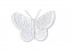 Vlinder applicatie Wit 5cm  30571 HKM