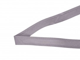 Dox biaisband van 2 cm breed  Middengrijs/taupe  100 % katoen  De prijs is per meter en "1" staat voor 1 meter
