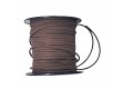 Suede koord  Donkerbruin.  Breed: ongeveer 3 mm.
