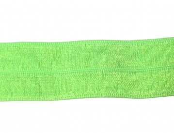 Elastisch vouwtres biaisband limegroen  20 mm breed  Elastisch biaisband wordt gebruikt om rekbare stoffen af te werken.