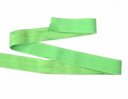 Elastisch vouwtres biaisband limegroen  20 mm breed  Elastisch biaisband wordt gebruikt om rekbare stoffen af te werken.