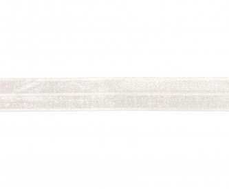 Elastisch vouwtres biaisband.  Ooffwhite.  20 mm breed.  Elastisch biaisband wordt gebruikt om rekbare stoffen af te werken.