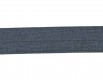 Elastisch vouwtres biaisband.  Donkergrijs.  20 mm breed.  Elastisch biaisband wordt gebruikt om rekbare stoffen af te werken.