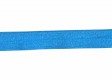 Elastisch vouwtres biaisband.  Bleu.  20 mm breed.  Elastisch biaisband wordt gebruikt om rekbare stoffen af te werken.