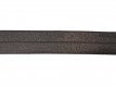 Elastisch vouwtres biaisband.  Donkerbruin.  20 mm breed.  Elastisch biaisband wordt gebruikt om rekbare stoffen af te werken.