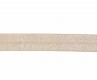 Elastisch vouwtres biaisband.  Beige.  20 mm breed.  Elastisch biaisband wordt gebruikt om rekbare stoffen af te werken.