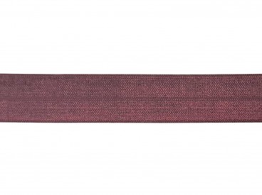 Elastisch vouwtres biaisband.  Bordeaux.  20 mm breed  Elastisch biaisband wordt gebruikt om rekbare stoffen af te werken.