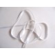 Wit satijnlint double face van 6 mm. breed. 