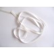 Offwhite satijnlint double face van 6 mm. breed. 