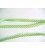 Biaisband Lime met witte stip en ruche 28