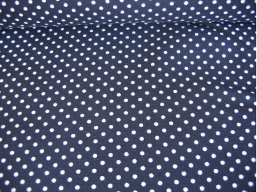 Ministip katoen Zwart/wit 8281