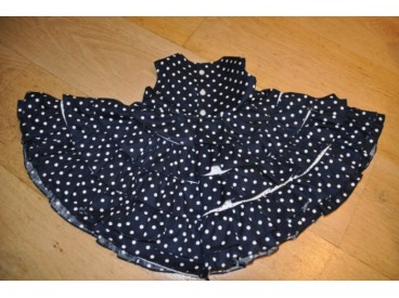 Middelstip katoen Zwart/wit 8282