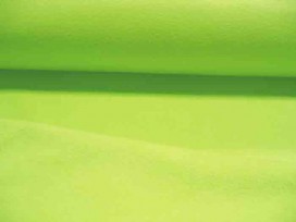 Limekleurige anti pilling polar fleece. 100% poly 1.50 mtr.br. 