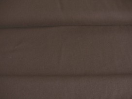 Donkerbruine canvas.  100% katoen  1.45 mtr.br.  240 gr/m2.