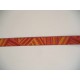 Sierband Oranje/rood patroon   O-841