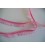 Elastisch kant met ruche Roze 15mm