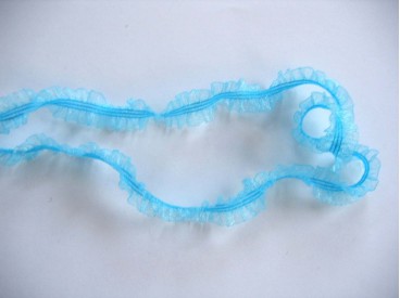 2 Zijdig elastisch kant Aqua 259