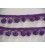 Sierband met pompom bolletjes Paars