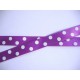 Satijnband Paars met stip 15 mm