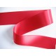 Rood satijnlint double faced van 40 mm. breed.