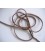 Suede koord Red Brown 203