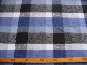 Ruit Kobalt/zwart/wit/grijs 0252-5N