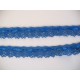 Gekleurd kant met satijnlint  Kobalt 2cm breed