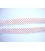 Elastisch biaisband met stip Wit/rood 6033