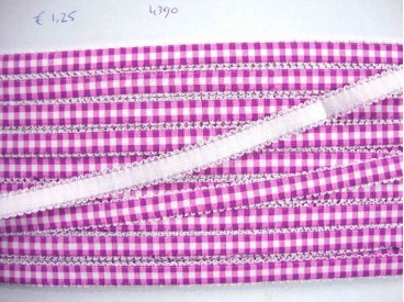 Boerenbont elastisch band Paars 4390