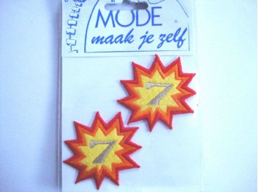 Applicatie 2 sterren met nr. 7