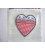Hollandse applicatie Hartje met rode ruit