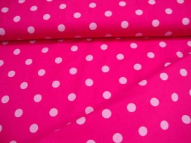 Grote stip katoen Pink/roze 8302