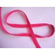 Biaisband met ruche Pink
